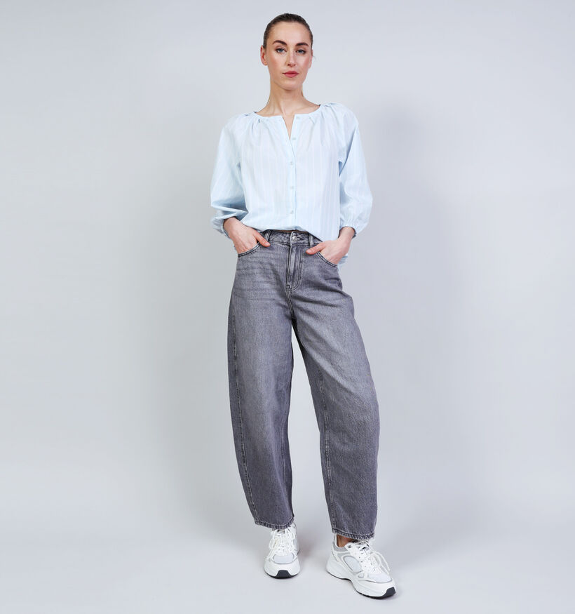 JDY Susie Barrel Jeans L32 en Gris pour femmes (370054)