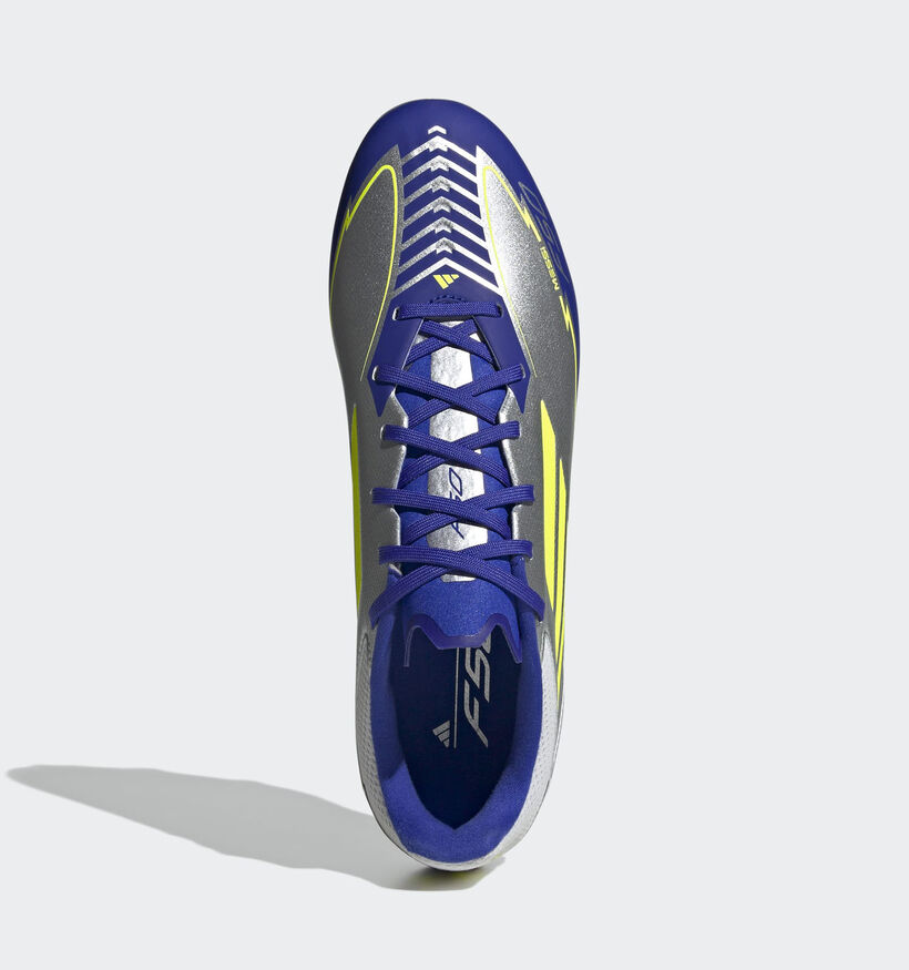 adidas F50 League Chaussures de foot en Argent/Bleu pour hommes (366388) - pour semelles orthopédiques