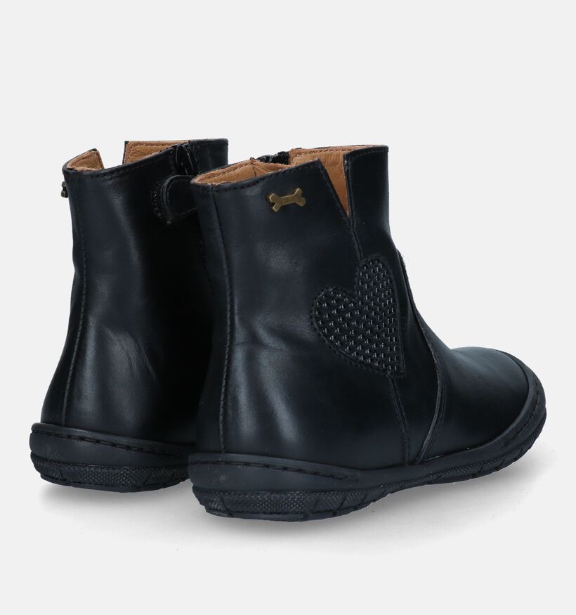 STONES and BONES Busat Bottes courtes en Noir pour filles (329460) - pour semelles orthopédiques