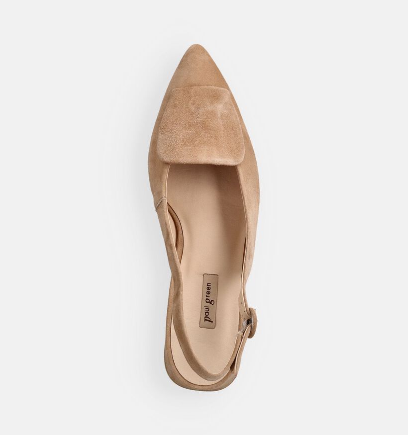 Paul Green Lichtbeige Slingback Ballerina's voor dames (374126)