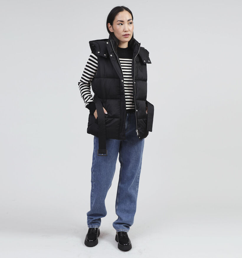Guess Zwarte Korte bodywarmer voor dames (353614)