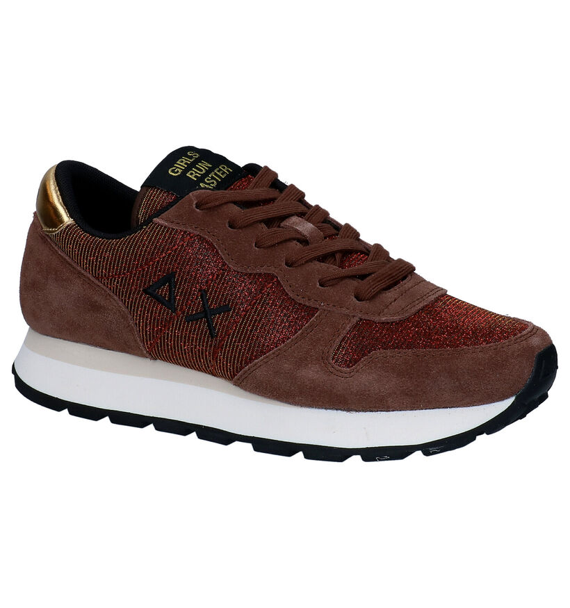 Sun 68 Ally Glitter Baskets en Marron en daim (298125)