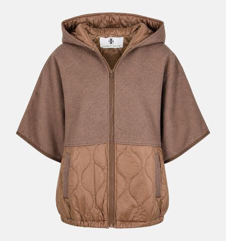 Laurent David Manteaux Marron/Bordeaux