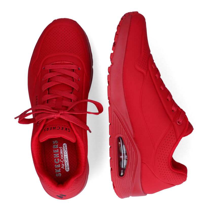 Skechers Uno Stand On Air Baskets en Rouge pour hommes (316442)