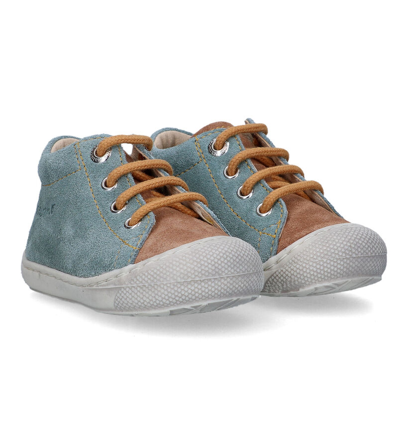 Naturino Cocoon Suede Bruine Babyschoentjes voor meisjes, jongens (355489) - geschikt voor steunzolen