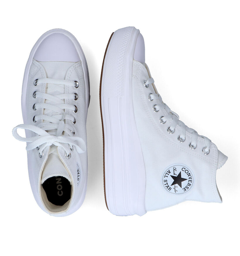 Converse Chuck Taylor AS Move High Witte Sneakers voor dames (317107) - geschikt voor steunzolen