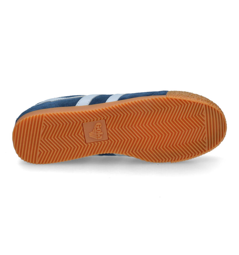 Gola Harrier Blauwe Sneakers voor heren (325099) - geschikt voor steunzolen