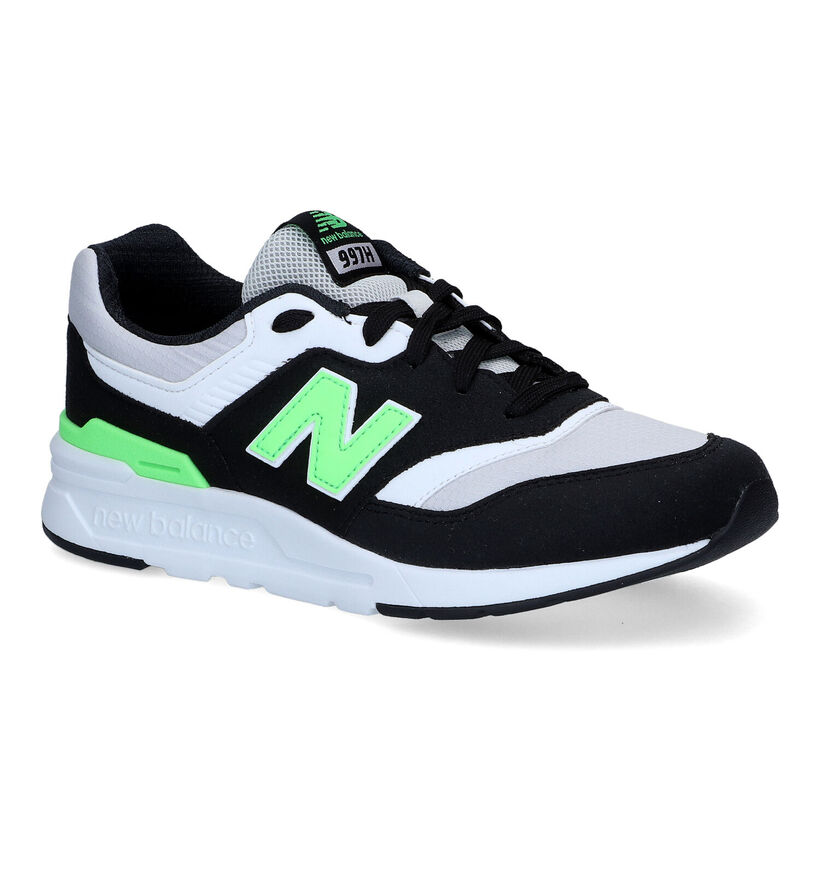 New Balance GR997 Baskets en Noir/Gris pour garçons (301709) - pour semelles orthopédiques