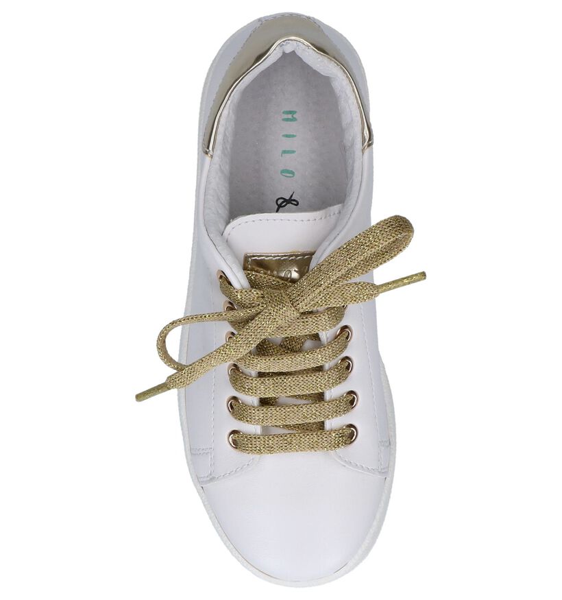 Goud/Witte Lage Sneakers Milo & Mila by Torfs in kunstleer (262655)