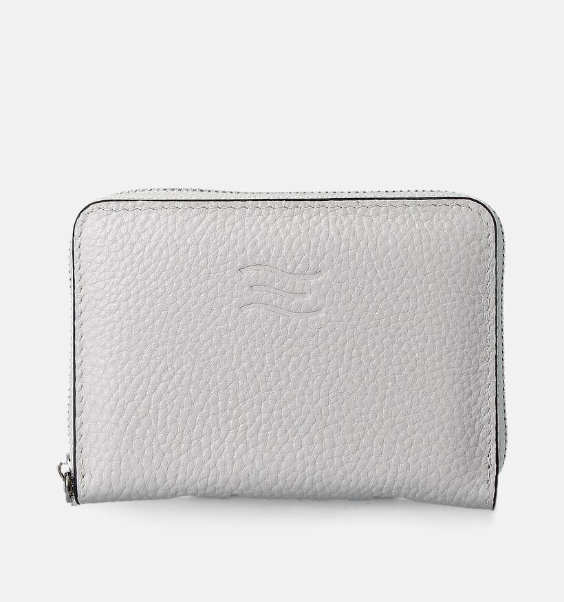 Crinkles Porte-monnaie zippé en Écru pour femmes (358074)