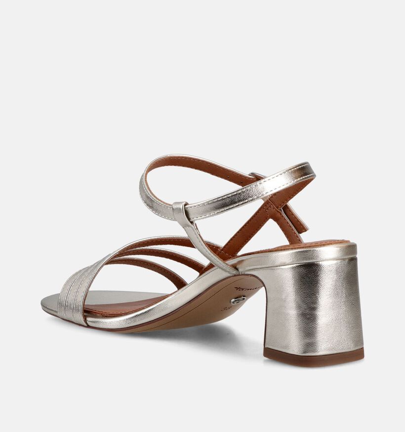 Tamaris Platinum Zilveren Sandalen met Blokhak voor dames (371761)