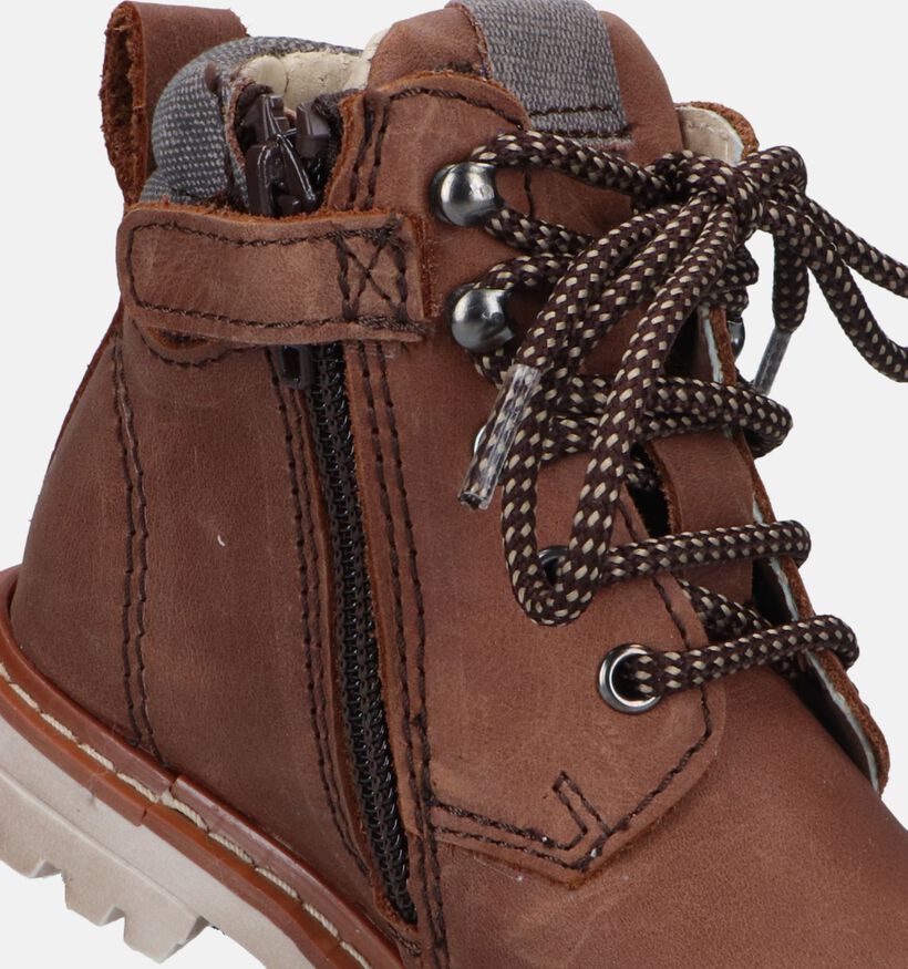 Milo & Mila Cognac Bottines voor jongens, meisjes (332064)