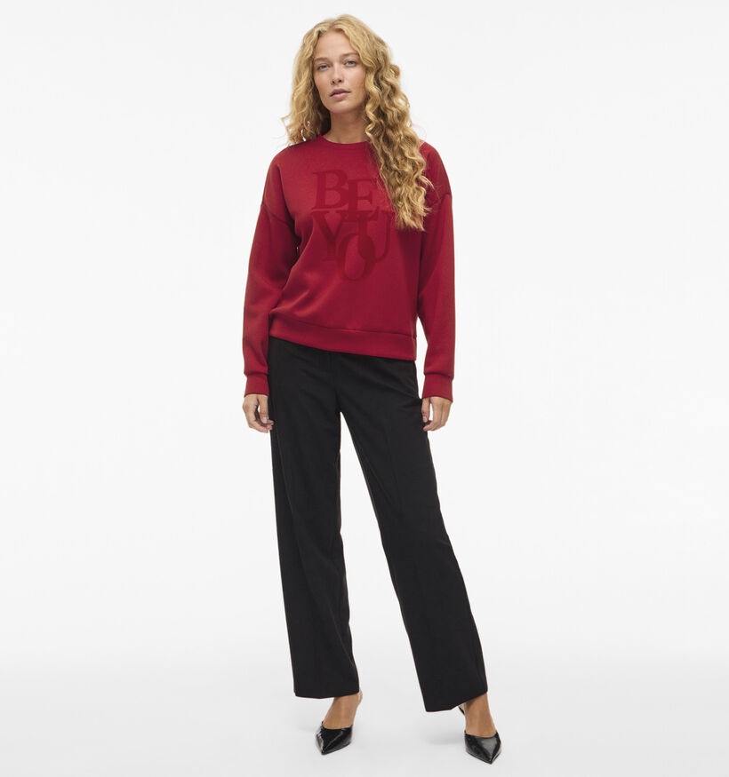 Vila Reflect Be You Sweatshirt en Rouge pour femmes (365596)