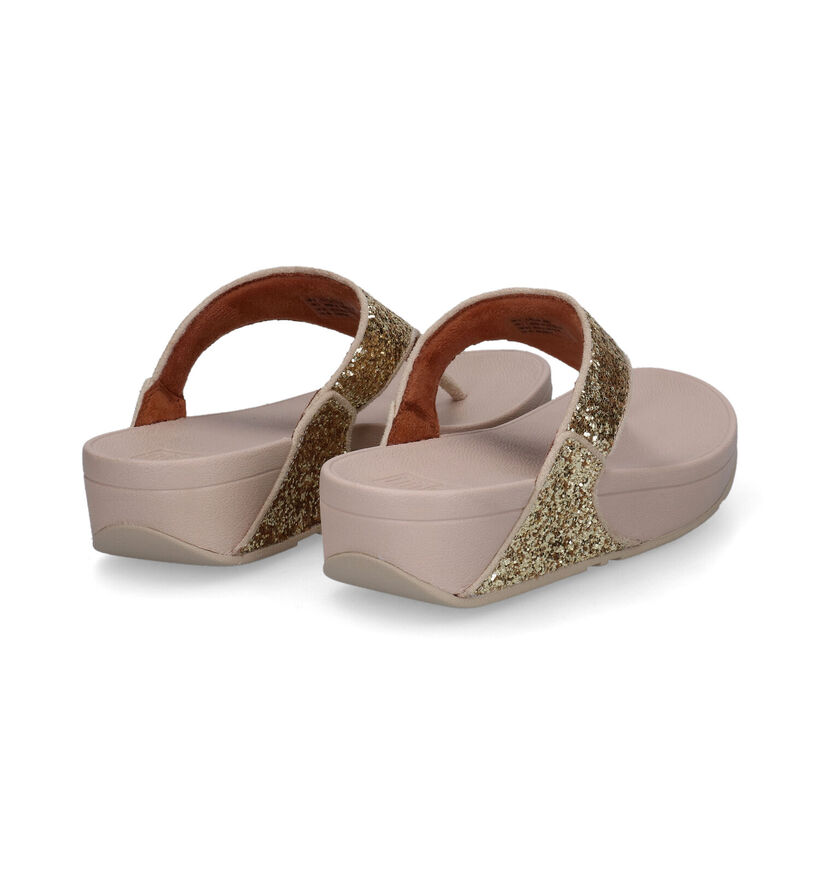 FitFlop Lulu Tongs en Argent en textile (286104)