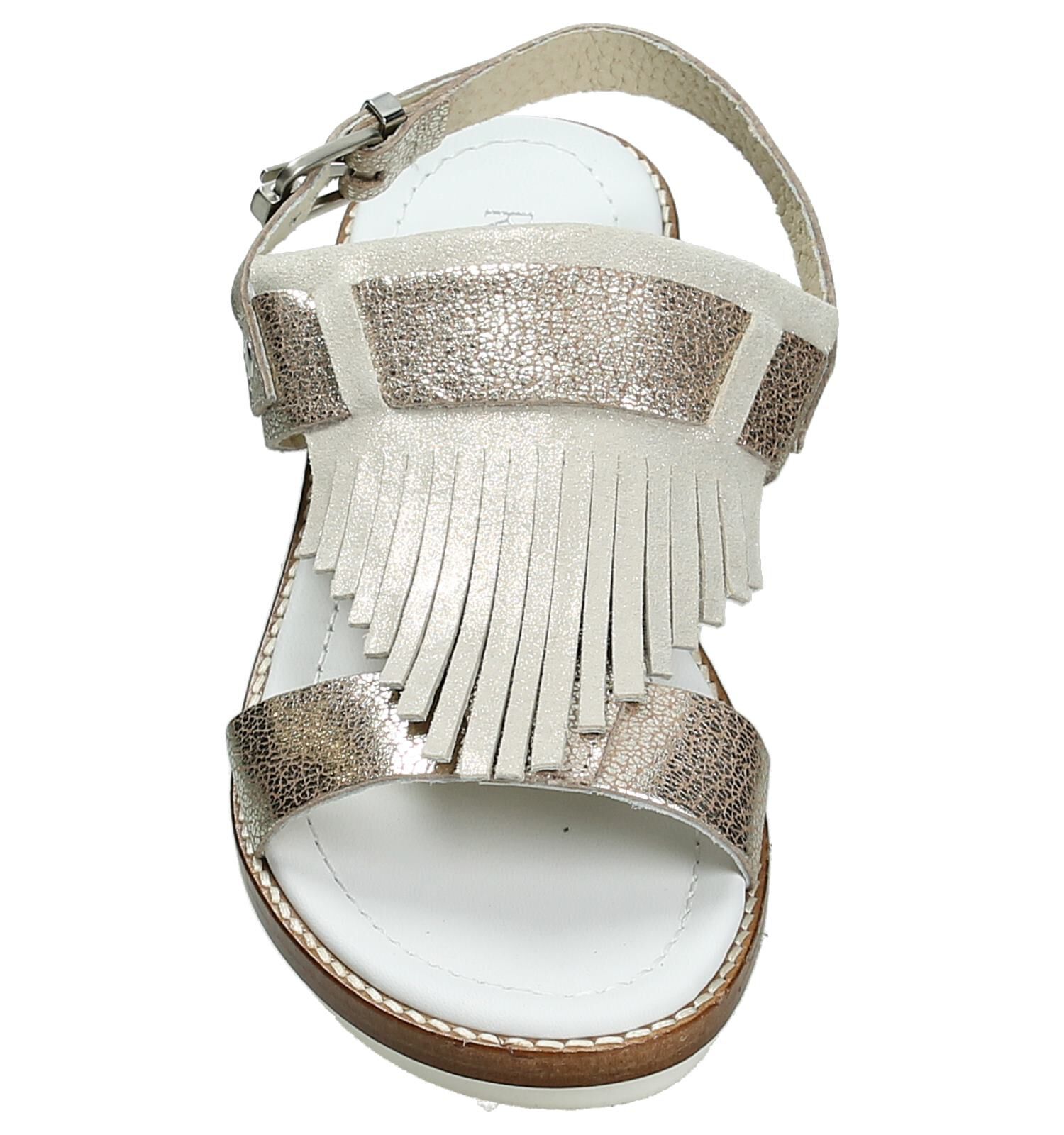 Gouden sandalen sales plat