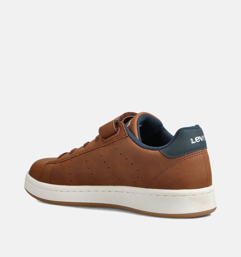 Levi's Avenue Cognac Velcroschoenen voor jongens (363424) - geschikt voor steunzolen