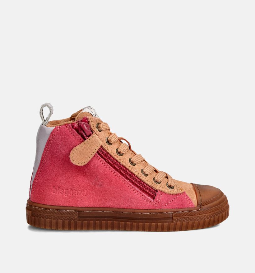 Bisgaard Roze/Oranje Hoge Schoenen voor jongens (364145) - geschikt voor steunzolen