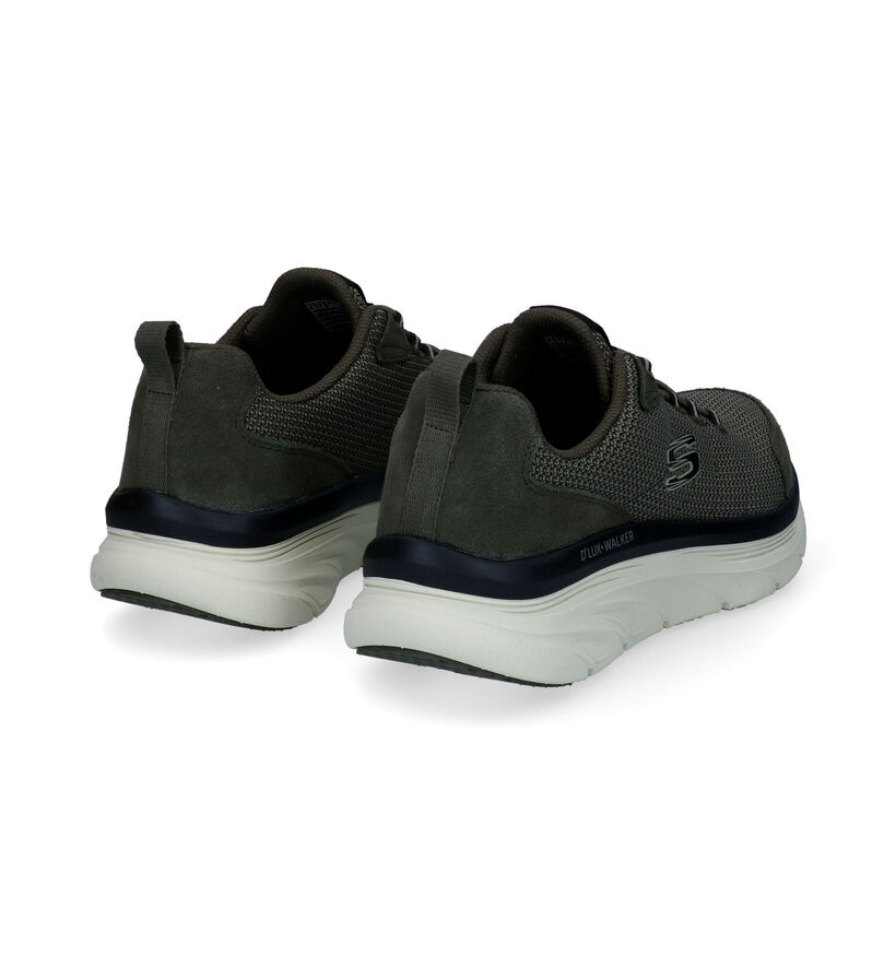 Skechers D'Lux Walker Relaxed Fit Taupe Slip-on sneakers voor heren (322960)