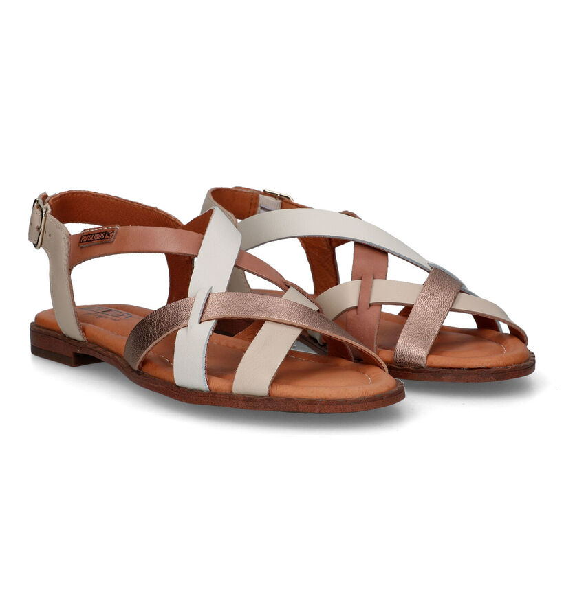 Pikolinos Algar Beige Platte sandalen voor dames (339572)