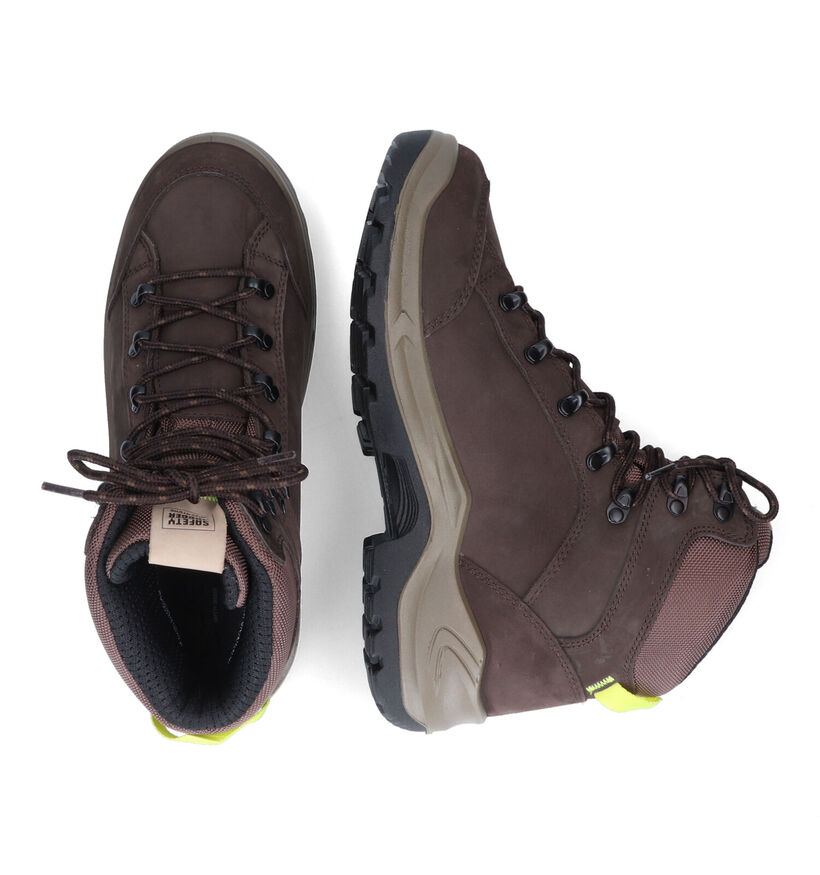 Safety Jogger Adventure Chaussures de randonn&eacute;e en Brun fonc&eacute; en nubuck (326982)