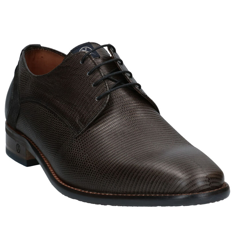 Ambiorix Dario Zwarte Veterschoenen voor heren (349113)
