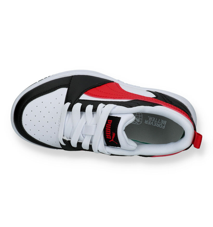 Puma Rebound V6 Witte Sneakers voor jongens, meisjes (326488)