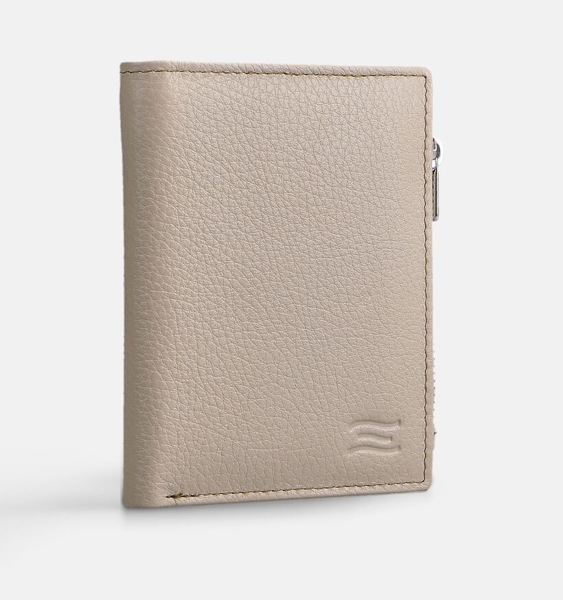 Crinkles Lichtbeige Portemonnee voor dames (373839)