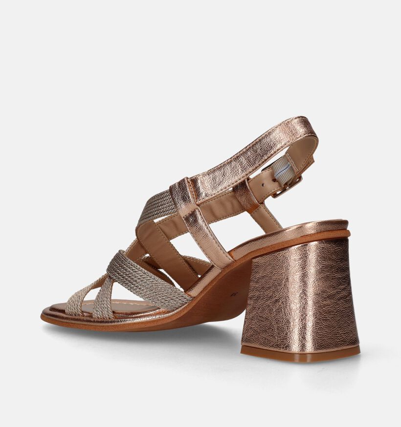 Regarde Le Ciel Perla Rose Gold Sandalen Met Blokhak voor dames (341239)