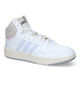 adidas Hoops 3.0 Mid Zwarte Sneakers in kunstleer (316561)