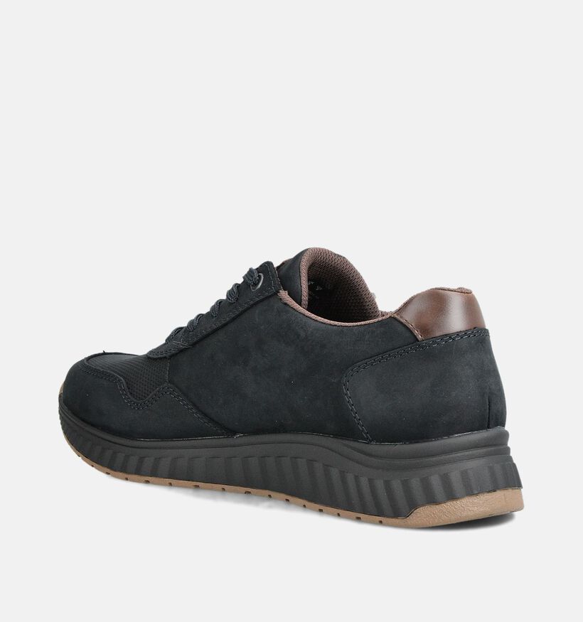 Rieker Donkerblauwe Sneakers met Veter en Rits voor heren (360435) - geschikt voor steunzolen