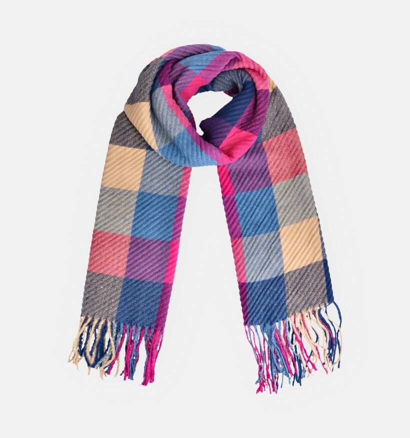 Via Limone Blauwe/Roze Sjaal voor dames, meisjes (367377)
