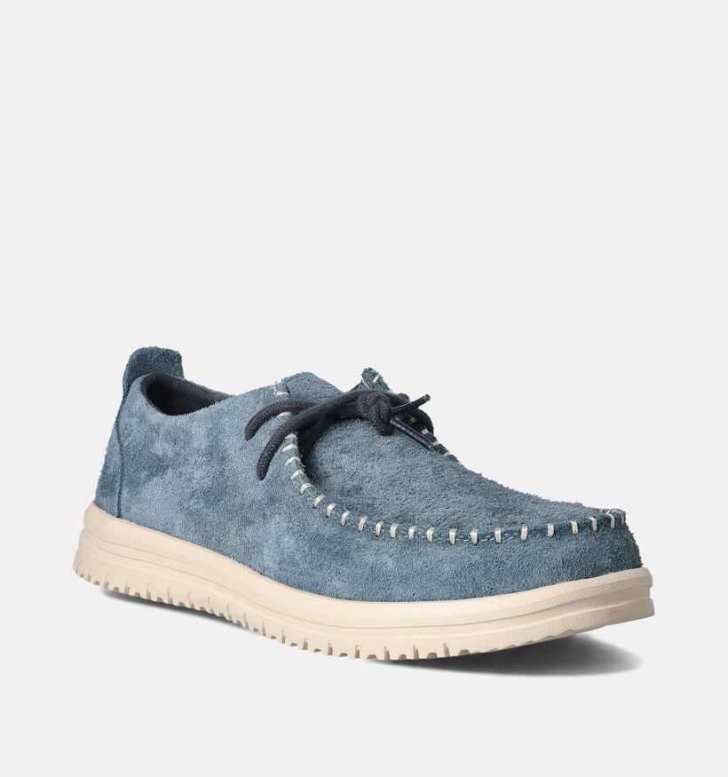 HEYDUDE Wally NXT mocassins en Bleu pour hommes (356444) - pour semelles orthopédiques