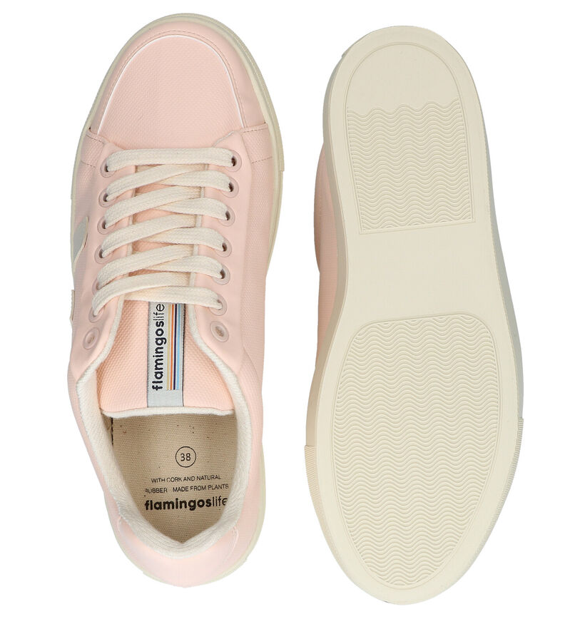 Flamingos' Life Classic 70 Ecru Sneakers in kunstleer (289037)