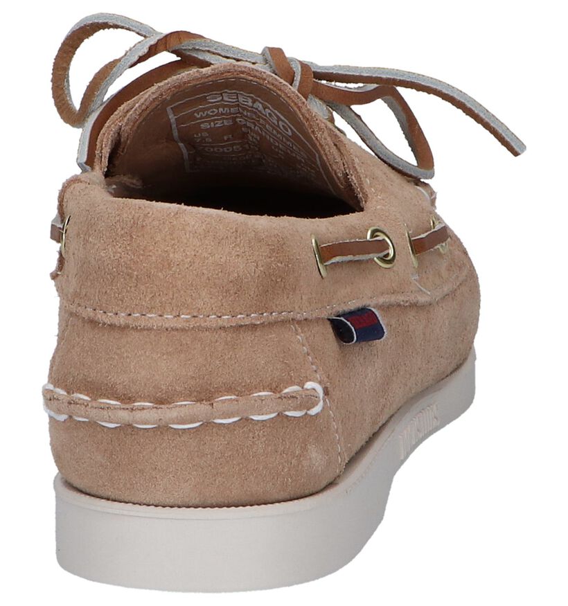 Beige Bootschoenen Sebago Dockside in daim (243637)