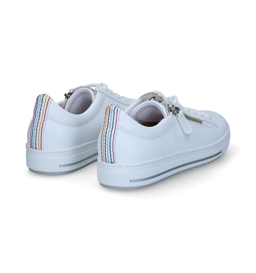 Gabor OptiFit Witte Lage Schoenen in leer (306642)