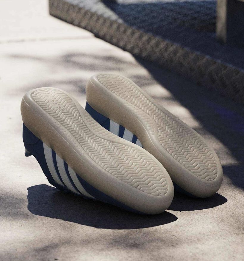 adidas Barreda Decode lux Baskets basses en Bleu pour hommes (372951) - pour semelles orthop&eacute;diques