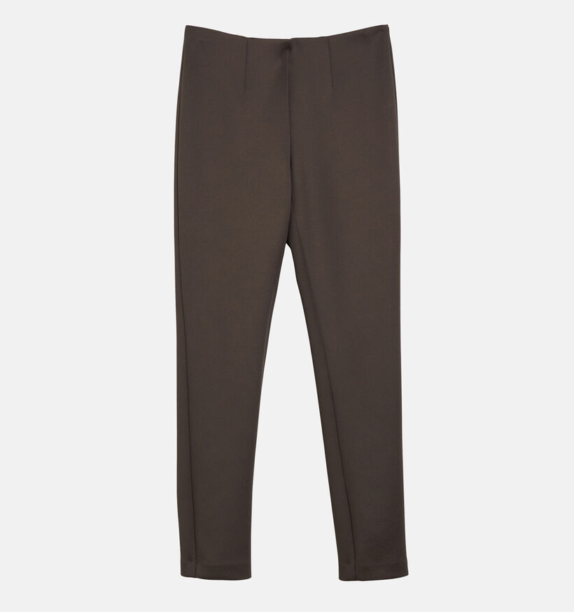comma Jersey Pantalon classique en Brun fonc&eacute; pour femmes (381786)
