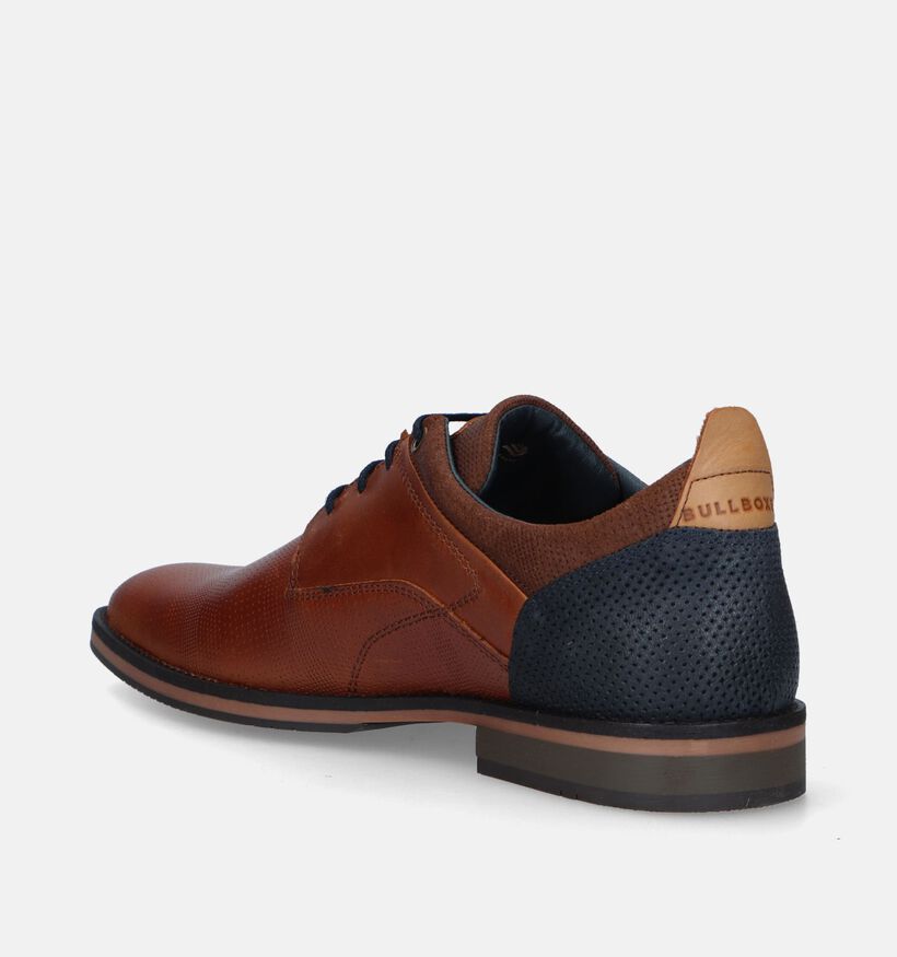 Bullboxer Cognac Geklede Schoenen voor heren (337209) - geschikt voor steunzolen