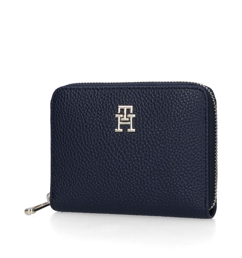 Tommy Hilfiger Zwarte Ritsportemonnee in leer (327745)