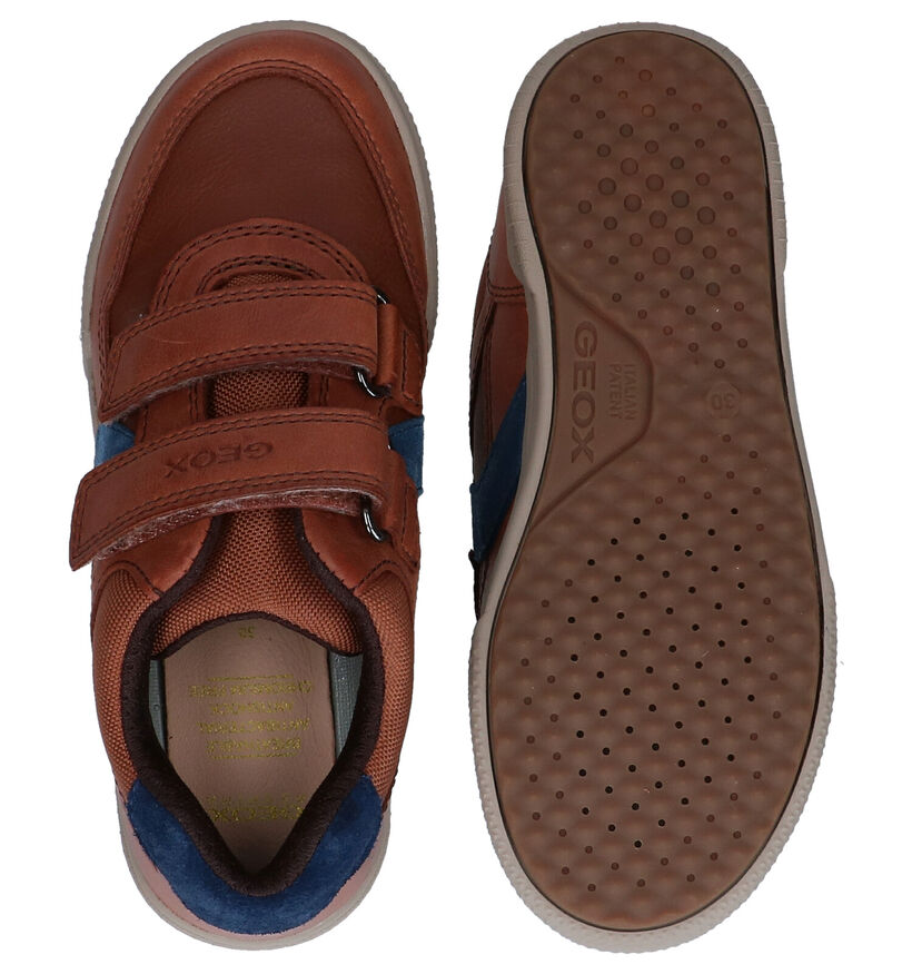 Geox Cognac Velcroschoenen in kunstleer (278297)