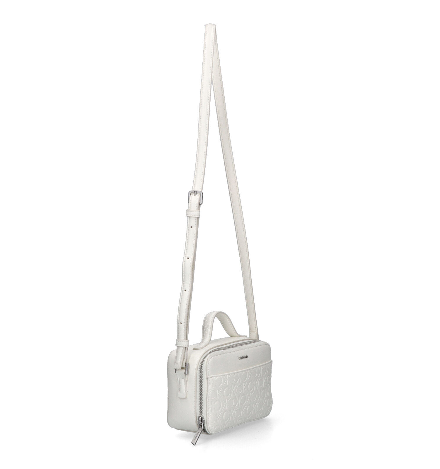 Calvin Klein Camera Bag Witte Handtas met riem Dames Handtassen Online op TORFS.BE