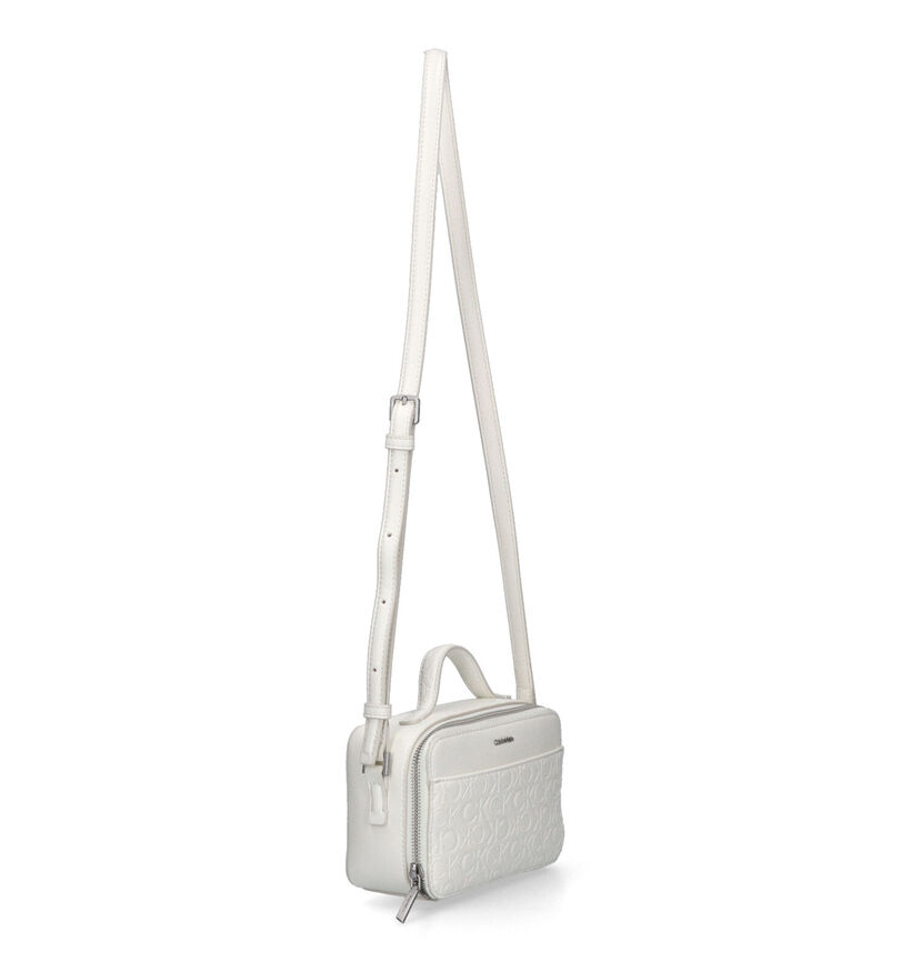 Calvin Klein Camera Bag Witte Handtas met riem voor dames (329105)