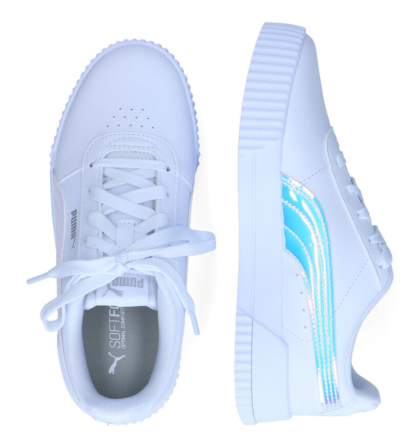 Puma Carina Halo PS Witte Sneakers in kunstleer (307183)
