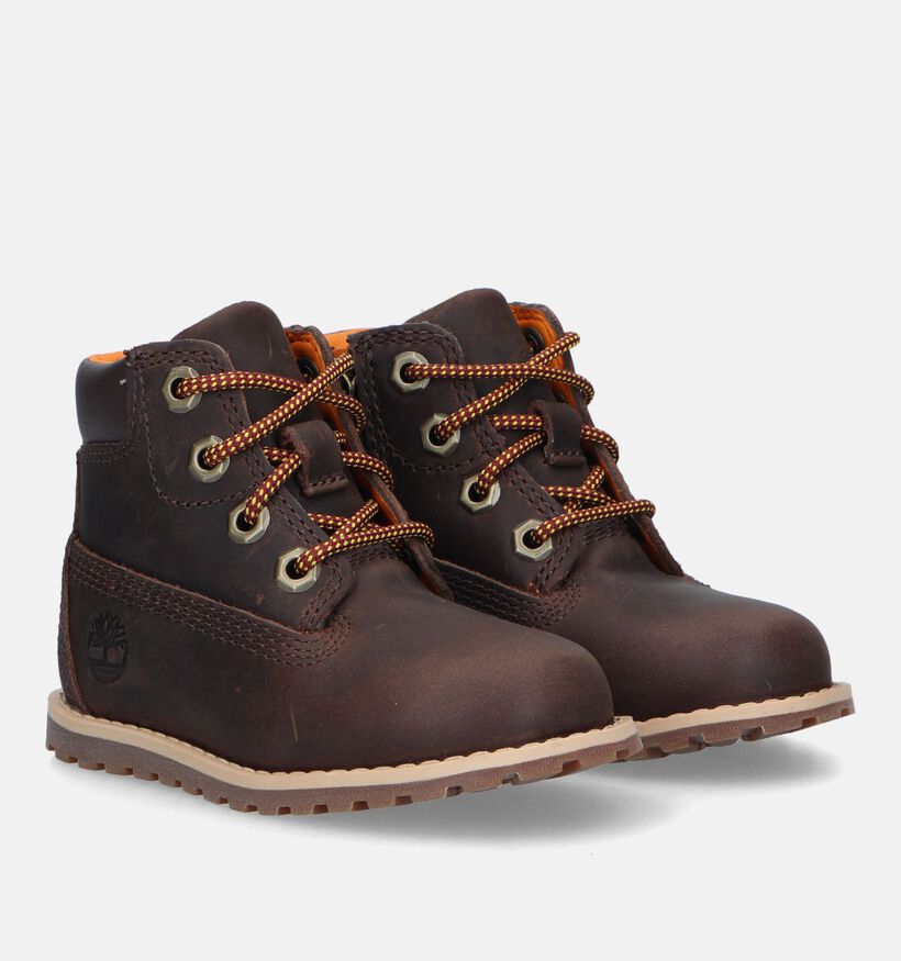 Timberland Pokey Pine HL Bottines en Naturel pour filles, garçons (345277)