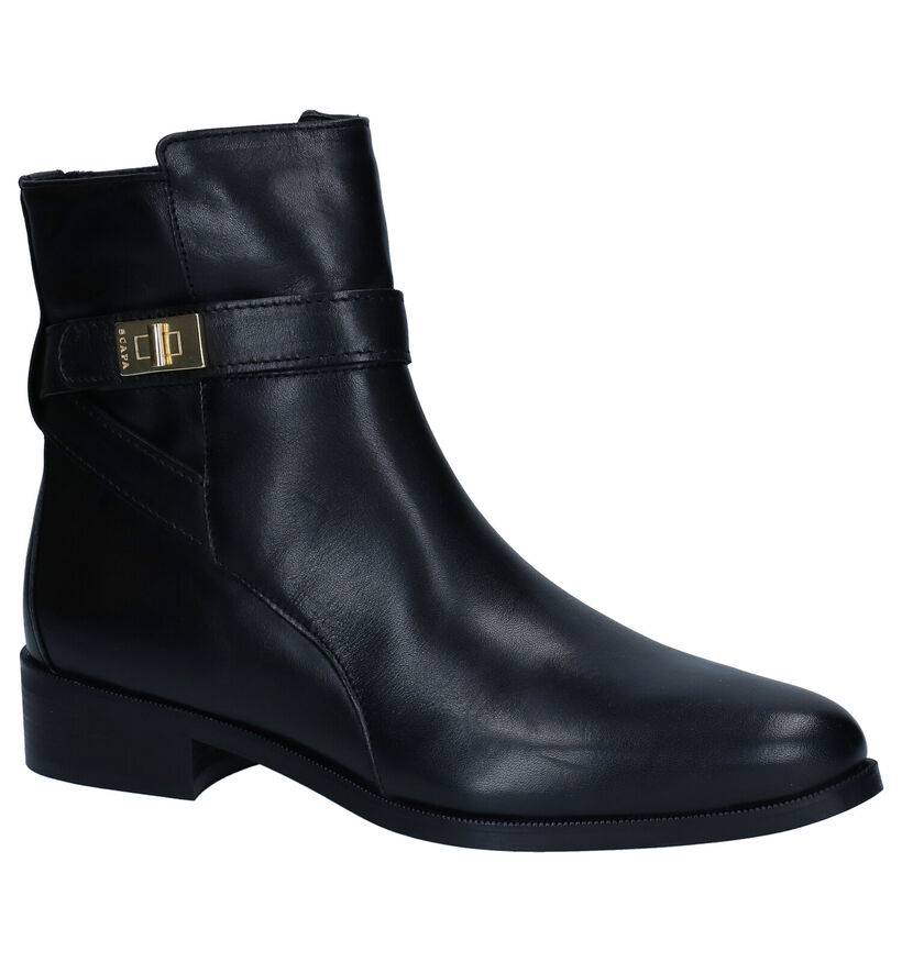 Scapa Bottines plates en Noir en cuir (297962)