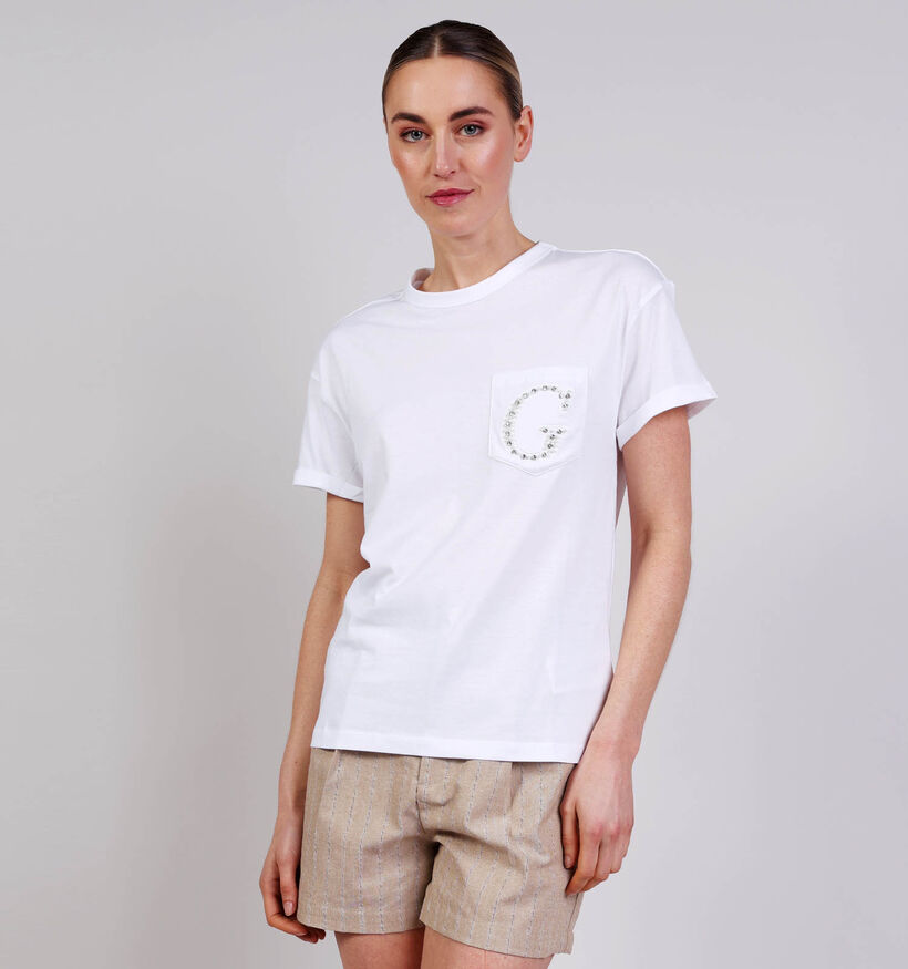 Guess Witte T-shirt voor dames (370360)