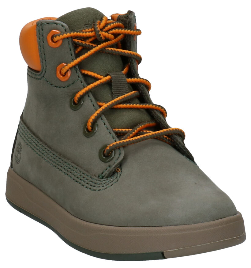 Timberland Davis Square 6 Inch Bottines en Noir pour garçons (293805) - pour semelles orthopédiques