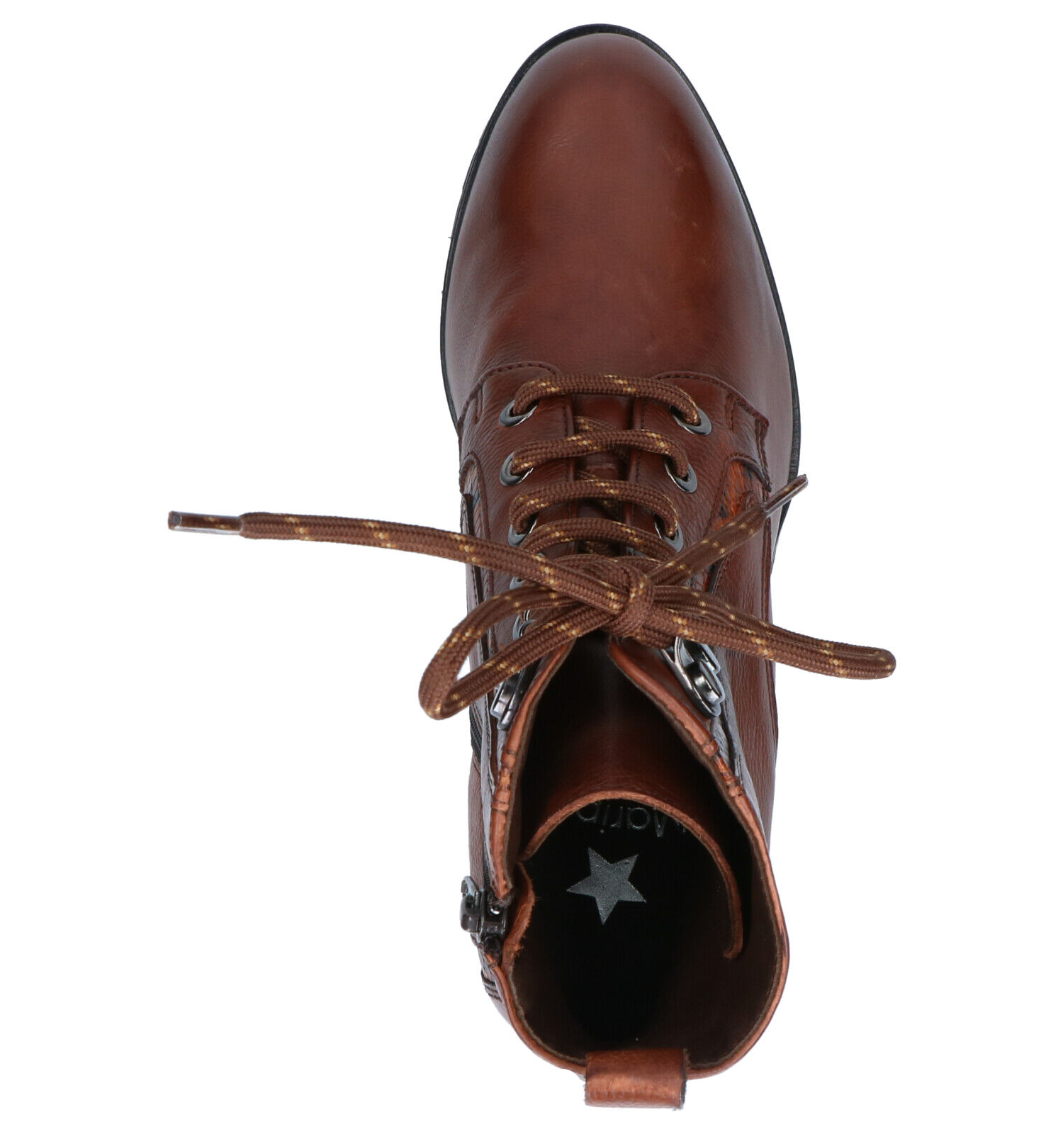 Maripé Enkellaarzen Cognac | Dames Enkellaarsjes | Online op TORFS.BE