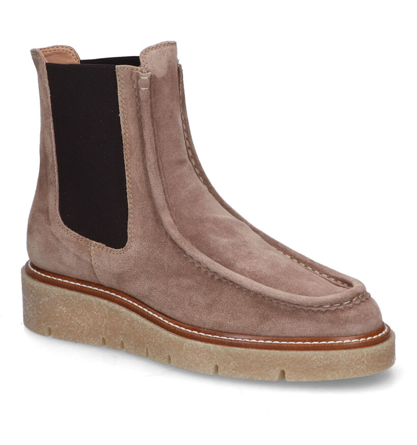 Weekend Bottines Chelsea en Taupe pour femmes (317690)
