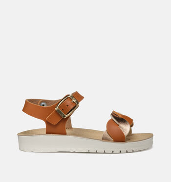 Geox Sandalen Goud/Cognac